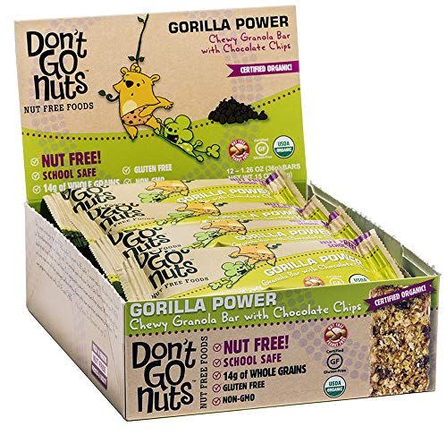 4) Don’t Go Nuts Organic Gorilla Power Snack Bars, 12 count