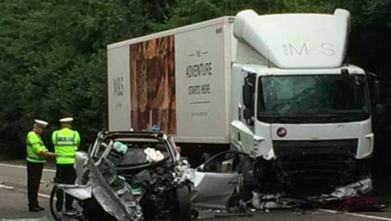 <em>The woman and her two children were killed when their car collided with a lorry (SWNS)</em>