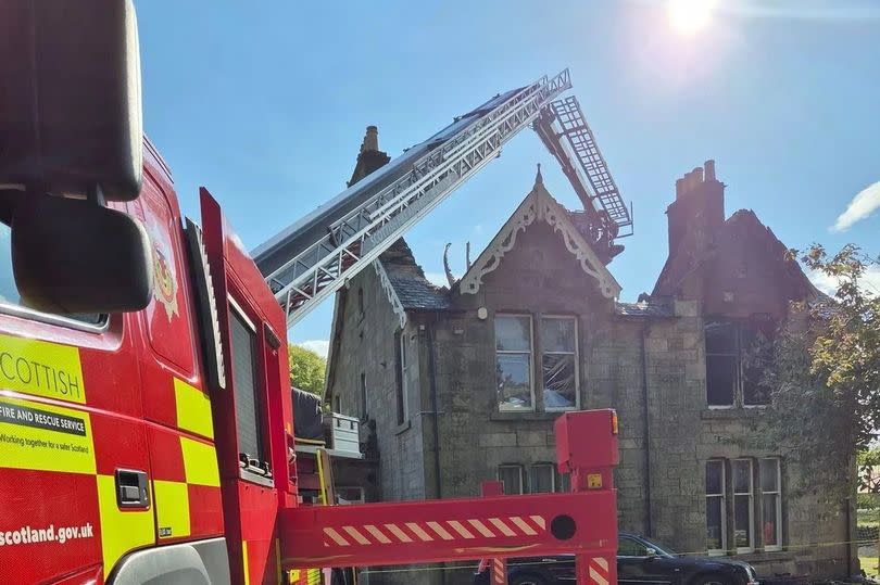 The Scottish Fire and Rescue Service had to use water from a nearby river.