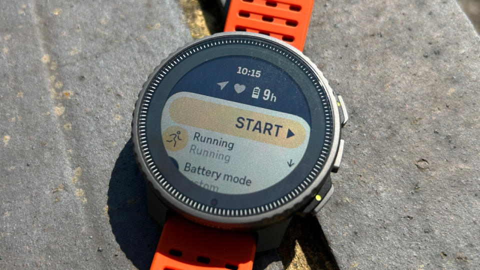 Suunto Vertical running start screen