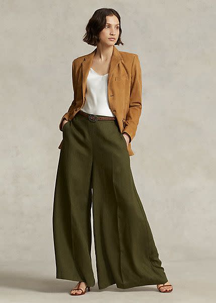 <p><a href="https://go.redirectingat.com?id=74968X1596630&url=https%3A%2F%2Fwww.ralphlauren.com%2Fwomen-clothing-pants%2Flinen-ultrawide-leg-pant%2F0075082552.html&sref=https%3A%2F%2Fwww.townandcountrymag.com%2Fsociety%2Ftradition%2Fa44174741%2Fprincess-charlene-monaco-historical-sites-ralph-lauren-photos%2F" rel="nofollow noopener" target="_blank" data-ylk="slk:Shop Now;elm:context_link;itc:0;sec:content-canvas" class="link ">Shop Now</a></p><p>Linen Ultrawide-Leg Pant</p><p>$348.00</p><p>ralphlauren.com</p>