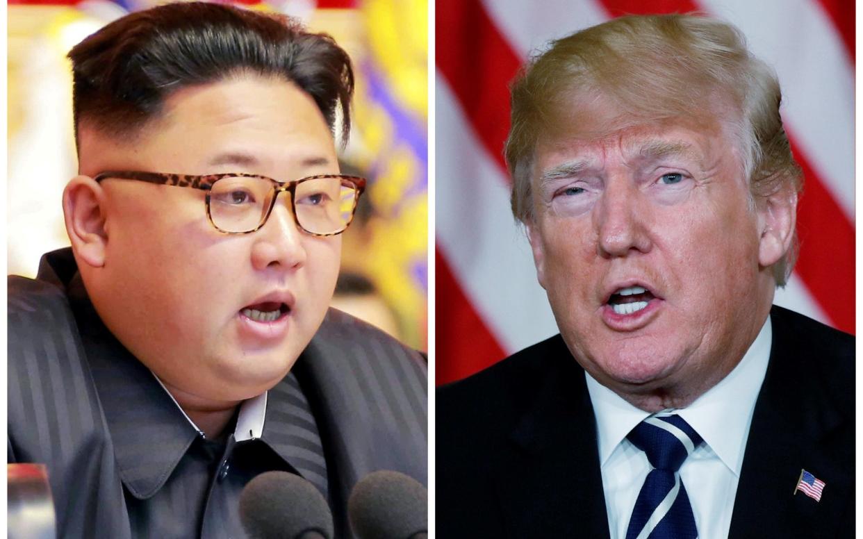 Kim Jong-un and Donald Trump were due to meet in Singapore before the US president cancelled the meeting  - REUTERS