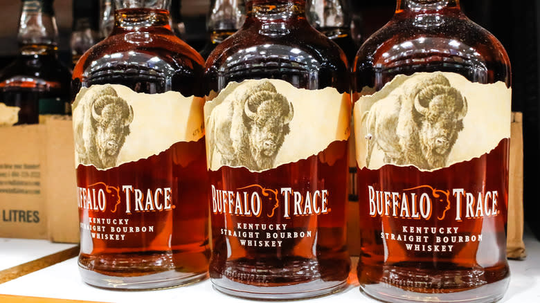 Buffalo Trace Bourbon bottles