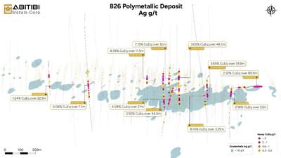 Figure 5 – Silver Plan View (CNW Group/Abitibi Metals Corp.)