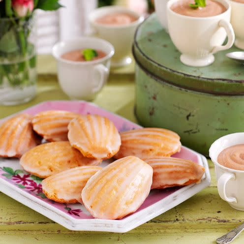 Honey and orange madeleines