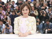 Actress Kristen Scott Thomas poses for photographers during a photo call for the film Only God Forgives at the 66th international film festival, in Cannes, southern France, Wednesday, May 22, 2013. (Photo by Joel Ryan/Invision/AP)