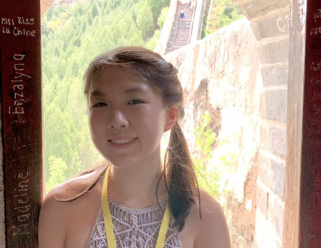 The author at the Great Wall of China. “I felt so accomplished after hiking and loved every minute of it,” she writes.