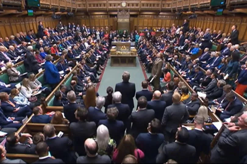 MPs during Prime Minister's Questions in the House of Commons