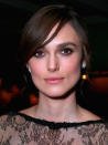 BEST SMOKEY EYE: Keira Knightley: On the film fest circuit promoting Anna Karenina, Keira looked radiant and sultry with a smudgy brown and black eye. For a similar look, choose a shadow palette with a variety of brown and bronze hues. Use the darkest shade to line your upper and lower lashes and the lightest to highlight your brow bone. Photo by George Pimentel