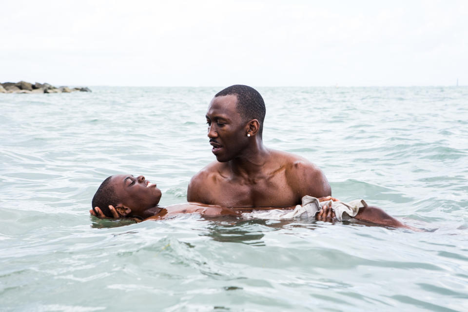 No Merchandising. Editorial Use Only. No Book Cover UsageMandatory Credit: Photo by David Bornfriend/Kobal/REX/Shutterstock (7734188a) Alex R. Hibbert, Mahershala Ali 'Moonlight' Film - 2016