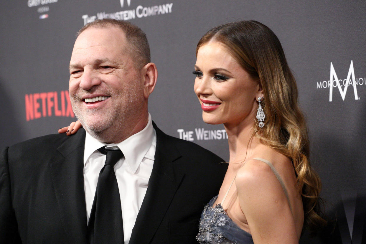 Harvey Weinstein and Georgina Chapman. (Photo: Getty Images)