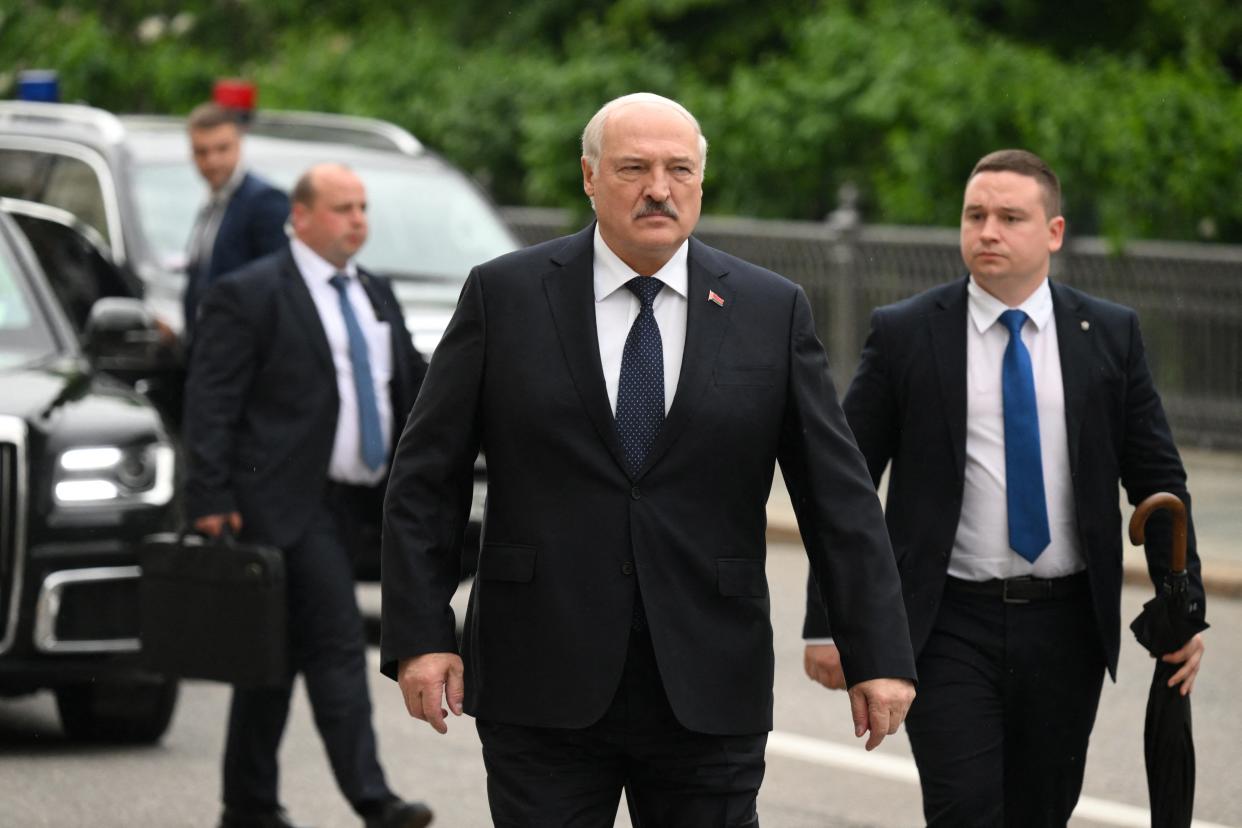 Belarusian president Alexander Lukashenko (via REUTERS)