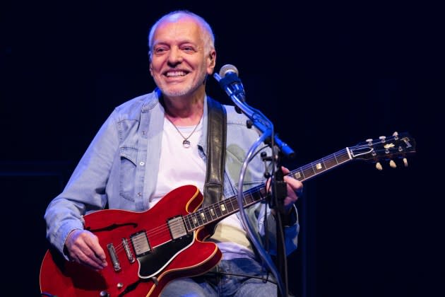 Peter Frampton onstage in 2023. The "Show Me the Way" guitarist will be inducted into the Rock and Roll Hall of Fame. - Credit: Rick Kern/Getty Image