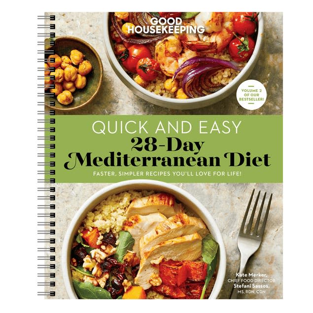 <p><a href="https://shop.goodhousekeeping.com/good-housekeeping-s-quick-and-easy-28-day-mediterranean-diet.html" rel="nofollow noopener" target="_blank" data-ylk="slk:Shop Now;elm:context_link;itc:0;sec:content-canvas" class="link ">Shop Now</a></p><p>Want More Mediterranean Diet Recipes?</p><p>goodhousekeeping.com</p><p>$26.95</p>