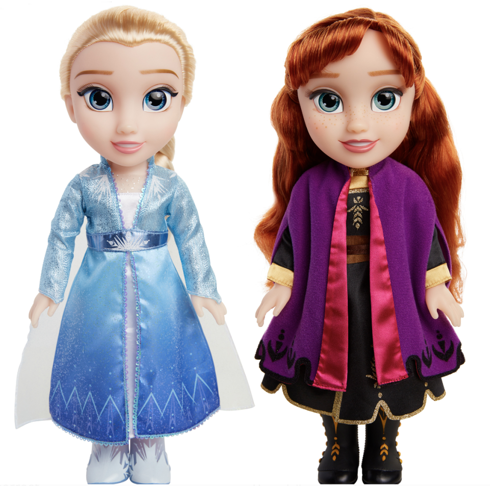 Disney Frozen II Princess Anna and Elsa Sister Interactive Feature Doll 2 pack. (Photo: Walmart)