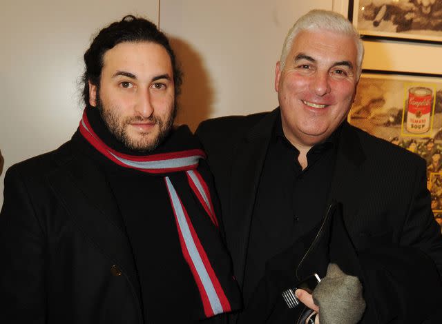 <p>Dave M. Benett/Getty</p> Alex and Mitch Winehouse attend the opening of the Morton Metropolis Gallery on February 10, 2010 in London, England.