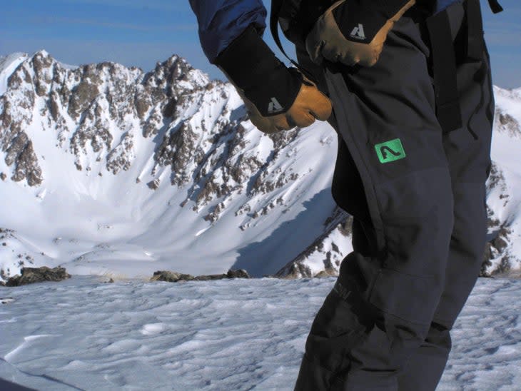 "Two pieces of test gear were well received on this early morning skin: the First Ascent Guide Glove and the Flylow Baker Bib."