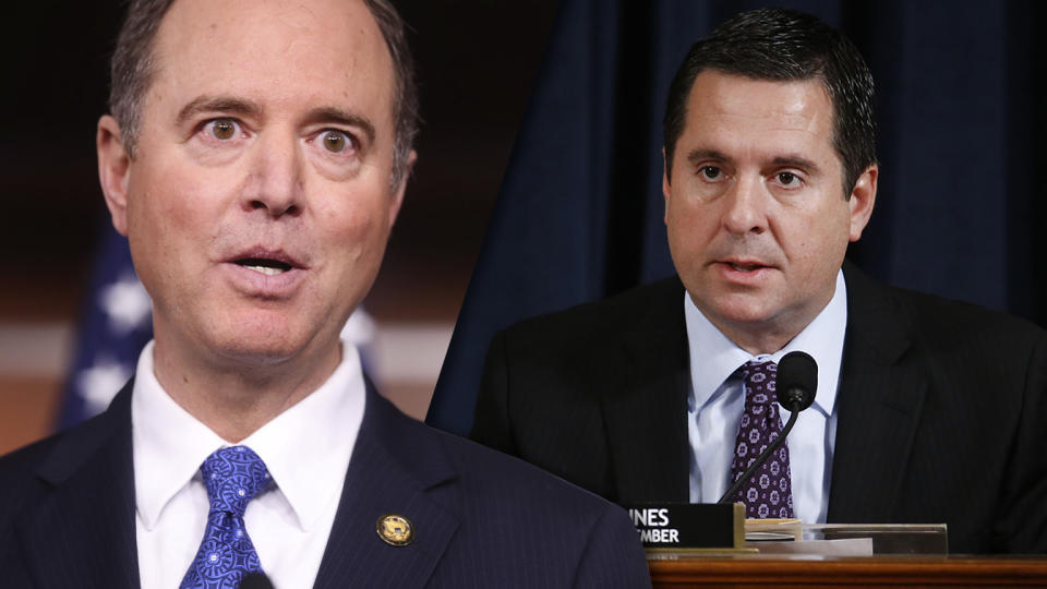 Adam Schiff, left, and Devin Nunes