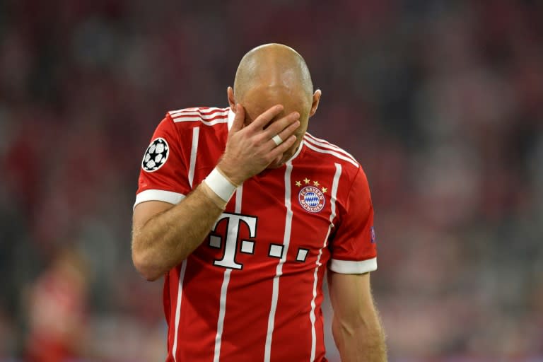 Arjen Robben and Jerome Boateng hobbled off in the first half, with Bayern left desperately short of options