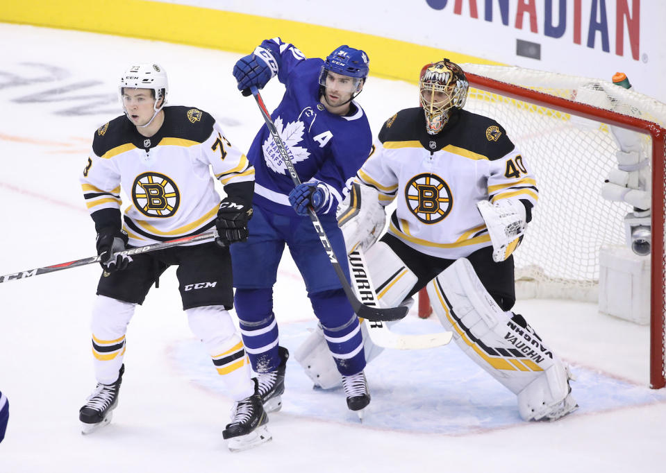 John Tavares is still ruing the Toronto Maple Leafs' elimination by the Boston Bruins. (Tom Szczerbowski-USA TODAY Sports)