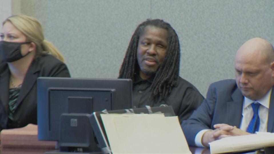 Markeith Loyd reacts as the jury returns a recomendation of death for the murder of Lt. Deborah Clayton in 2017