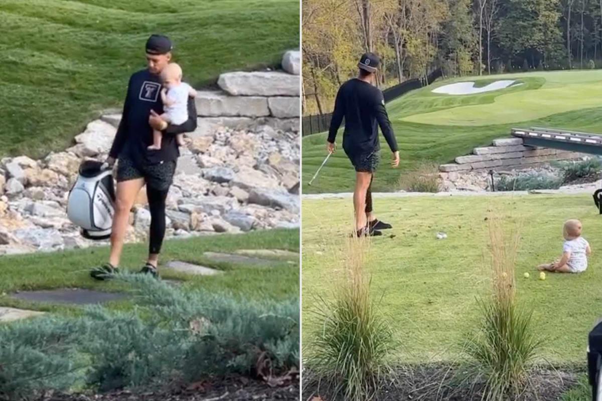 Patrick Mahomes Hits the Golf Course With His Son Bronze – SheKnows