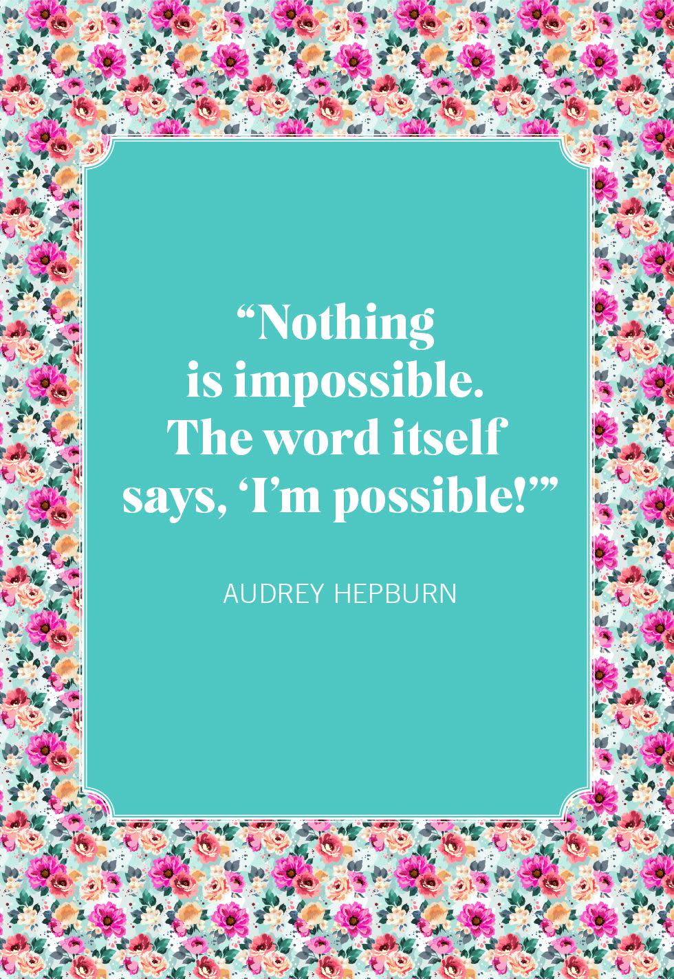 short inspirational quotes audrey hepburn