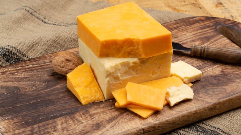 Mild and mature cheddar