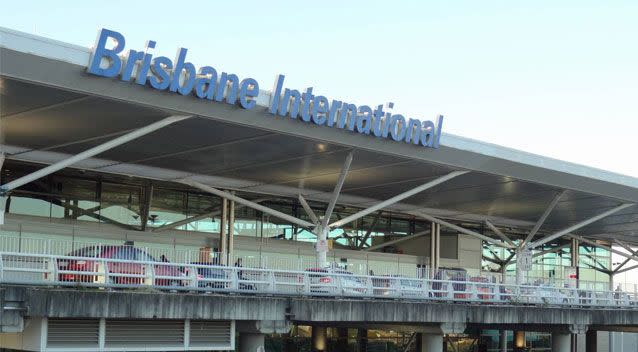 AFP officers swarmed the bag at Brisbane Airport after being alerted by a passenger. Source: Google Maps