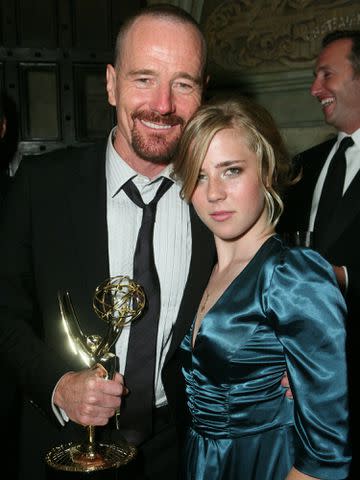 <p>Jacqueline Micalizzi/BEI/Shutterstock </p> Bryan Cranston and his daughter Taylor Dearden Cranston at the 61st Annual Primetime Emmy Awards after party on September 20, 2009.