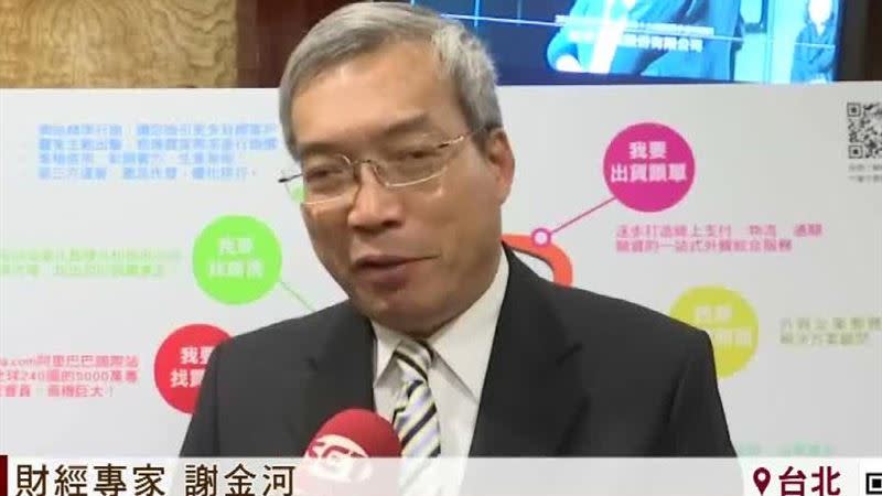 財經專家、財信傳媒董事長謝金河。