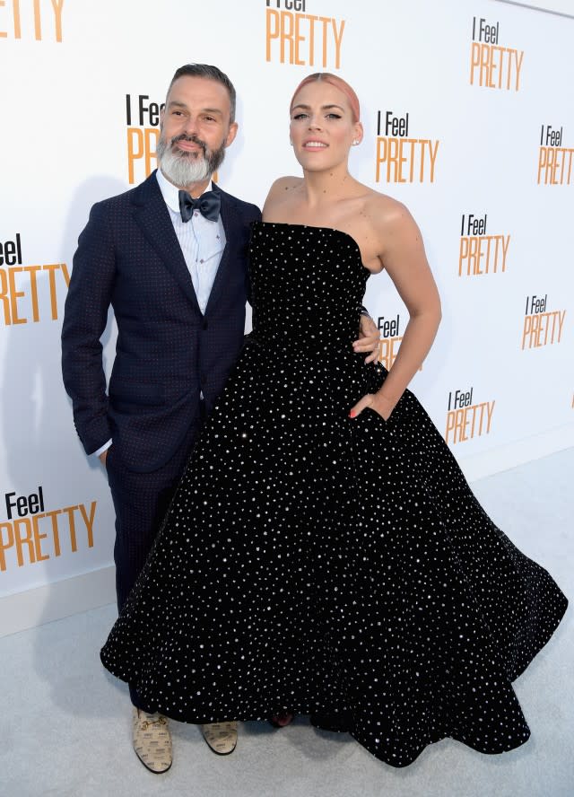 Busy Philipps and husband at I Feel Pretty premiere