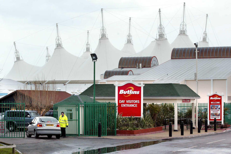 Entrance to Butlins Bognor Regis, where day passes are down in price over half-term. Getty Images