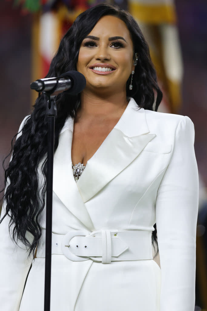 Demi Lovato is speaking out on the importance of self-care during COVID-19. (Photo by Tom Pennington/Getty Images)