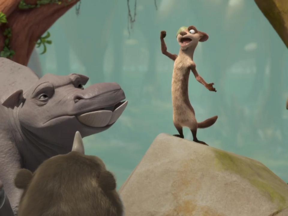 A scene from "The Ice Age Adventures of Buck Wild"