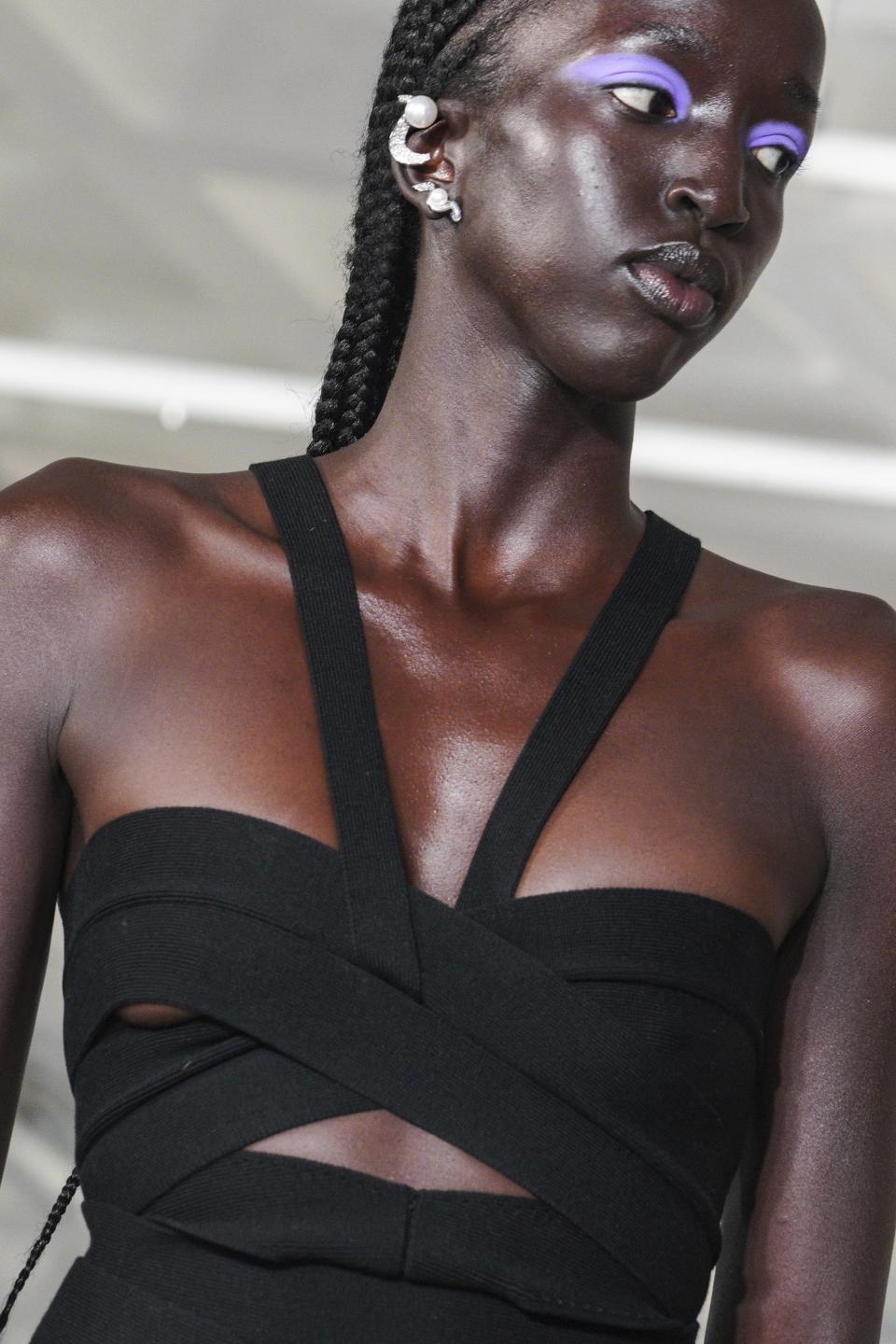 Fashion from the Prabal Gurung Spring Summer 2023 collection is modeled during Fashion Week, Saturday Sept. 10, 2022 in New York. (AP Photo/Bebeto Matthews)