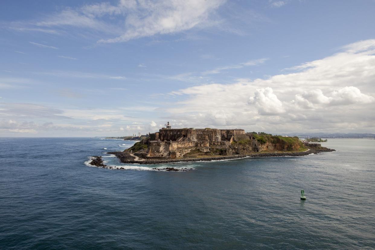 aerial view of el morro castle