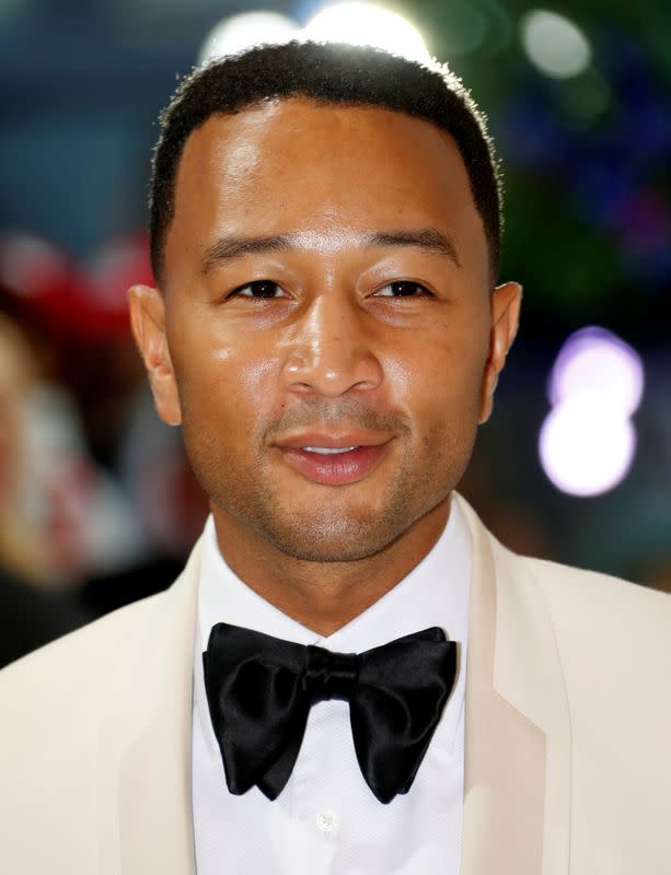 FILE PHOTO: Singer John Legend arrives for the annual Red Cross Gala in Monaco