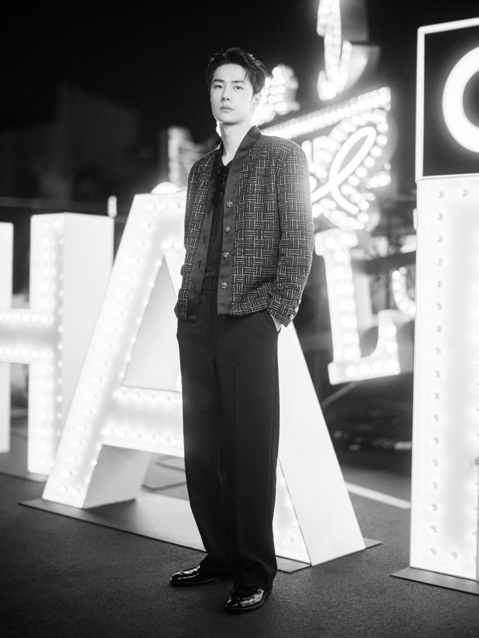 Actor Wang Yibo at Chanel Cruise 2023/24 collection. (PHOTO Chanel)