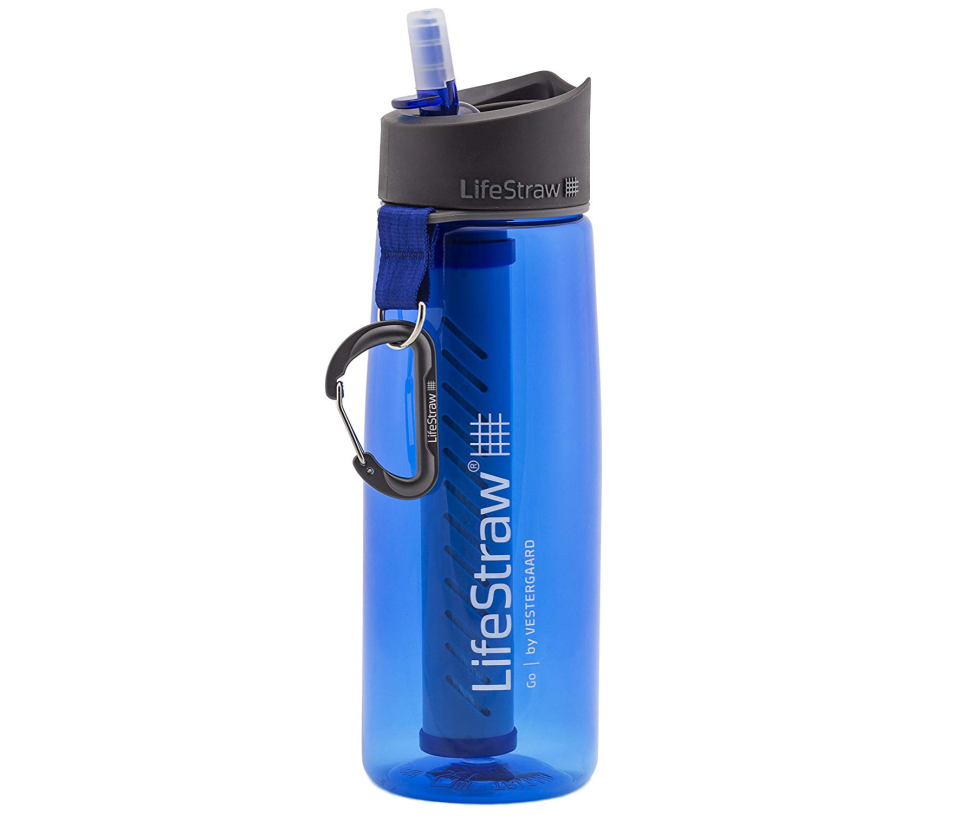 LifeStraw Go Bottle 2-Stage with Integrated 1,000 Liter LifeStraw Filter and Carbon Capsule