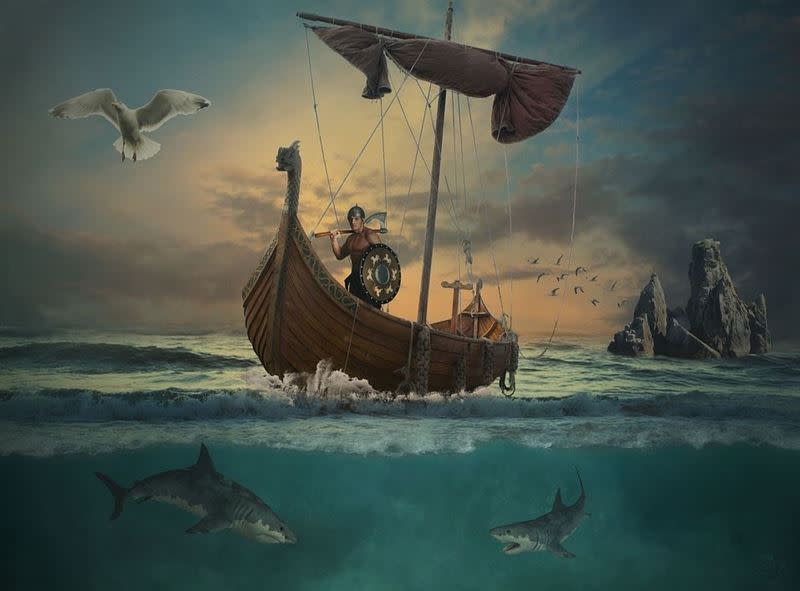 公元8世紀到11世紀，維京海盜一直侵擾歐洲沿海島嶼。（示意圖／翻攝自pixabay）