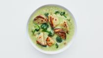 Our broccoli cheddar soup is lighter, brighter, and more filling than the kind you’d find in your corporate cafeteria. Its silky texture comes from blended potatoes and <a href="https://www.bonappetit.com/story/stop-throwing-out-broccoli-stems?mbid=synd_yahoo_rss" rel="nofollow noopener" target="_blank" data-ylk="slk:broccoli stalks;elm:context_link;itc:0;sec:content-canvas" class="link ">broccoli stalks</a> rather than heavy cream. <a href="https://www.bonappetit.com/recipe/broccoli-cheddar-soup?mbid=synd_yahoo_rss" rel="nofollow noopener" target="_blank" data-ylk="slk:See recipe.;elm:context_link;itc:0;sec:content-canvas" class="link ">See recipe.</a>