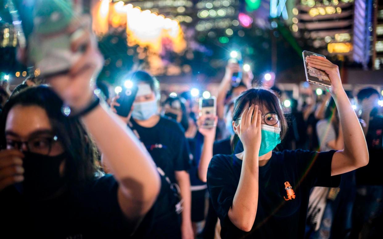 Young people have been driving the protests against China's crackdown on opposition in Hong Kong - ANTHONY WALLACE /AFP