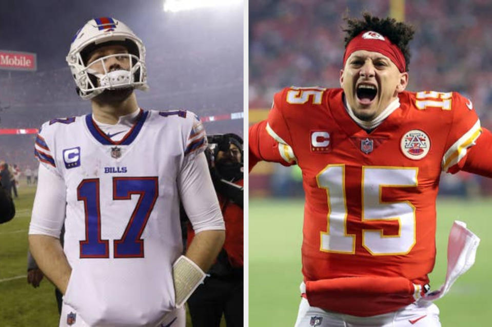 Josh Allen and Patrick Mahomes