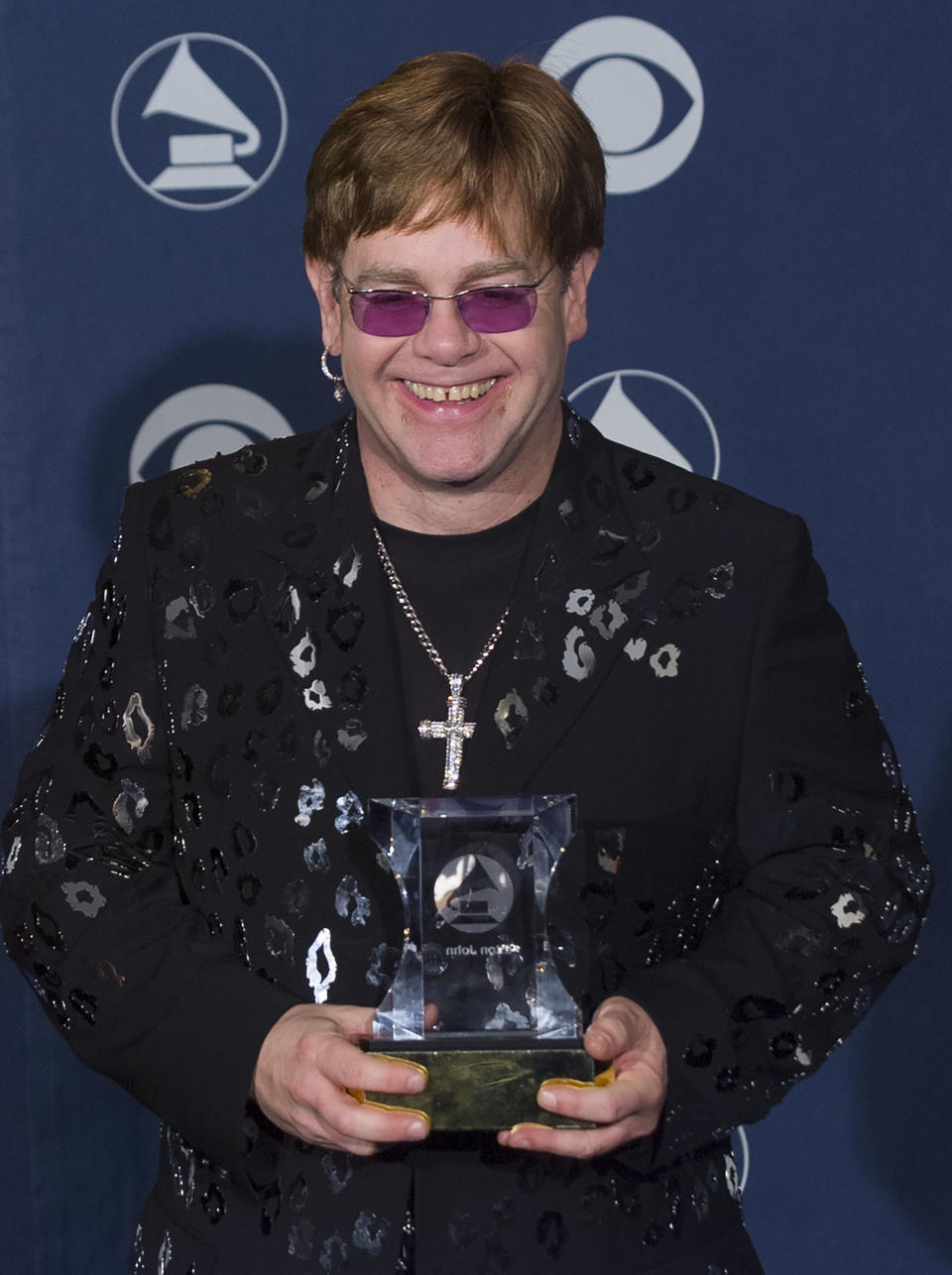 Closeup of Elton John