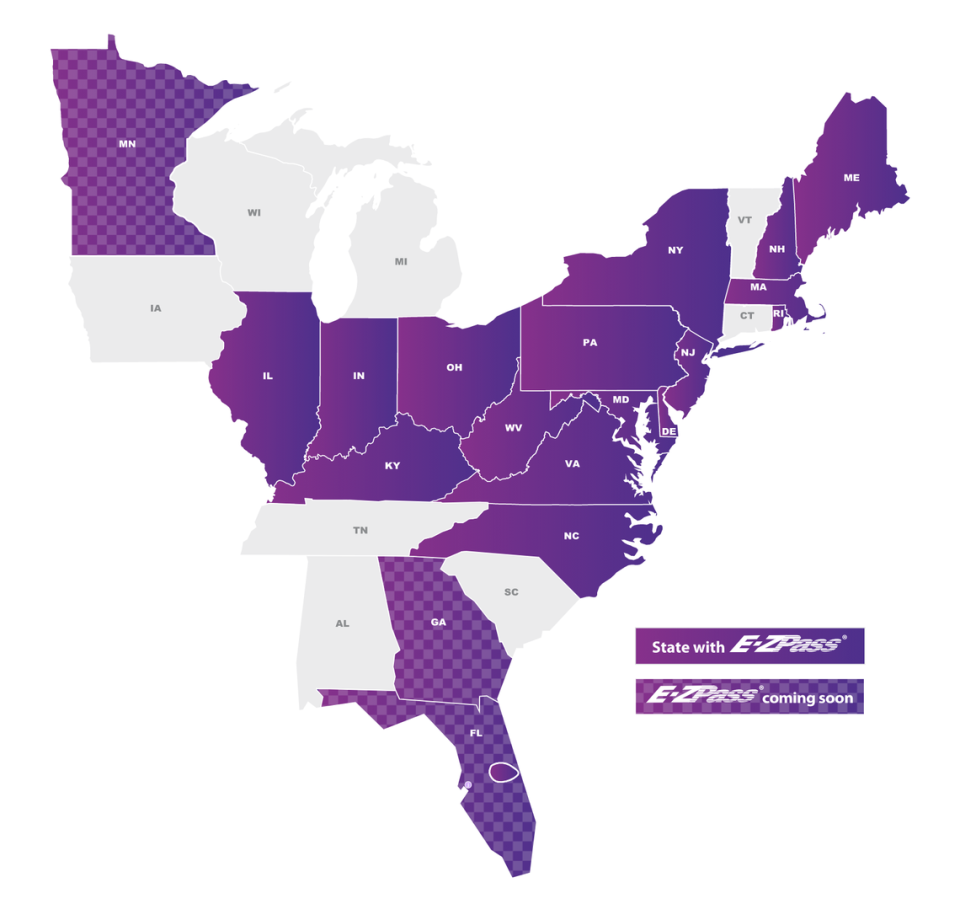 E-ZPass can be used in more than a dozen states, including throughout Florida.