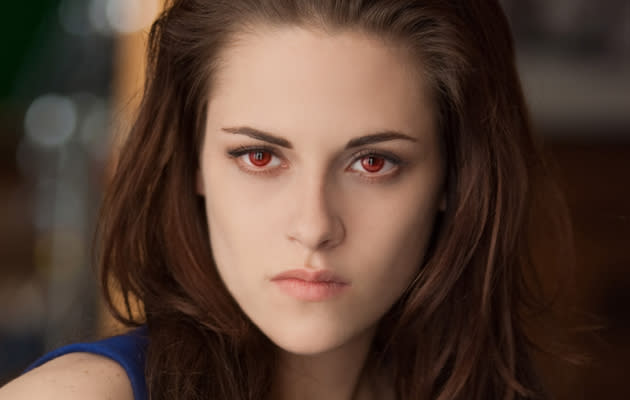 <b>The Twilight Saga: Breaking Dawn – Part 2 (2012) - Kristen Stewart </b><br><br> Notice anything different about Bella here? She’s a vampire of course, and so has red eyes for the first time. Stewart said being in “full blown vampire land” felt “funny in great way”.