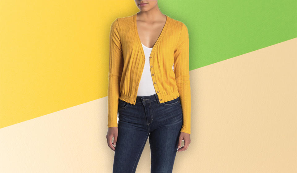 Save 44 on this adorable cropped cardigan. (Photo: Nordstrom Rack)