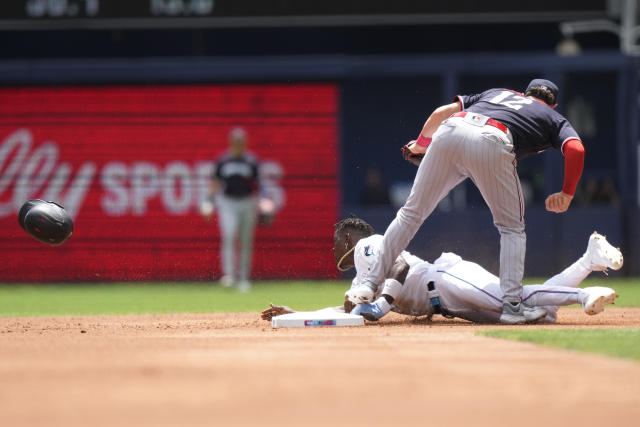 Marlins' Jazz Chisholm exits game against Atlanta with scary injury