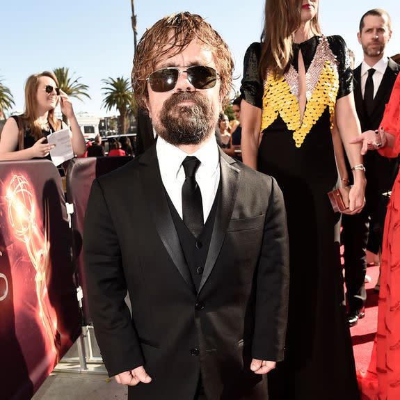 EXCLUSIVE - Peter Dinklage arrives at the 68th Primetime Emmy Awards on Sunday, Sept. 18, 2016, at the Microsoft Theater in Los Angeles. (Photo by Dan Steinberg/Invision for the Television Academy/AP Images)